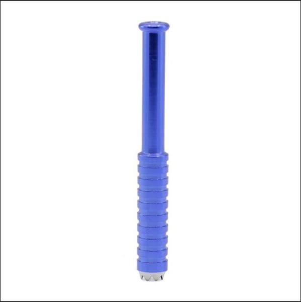 Smoking Pipes Portable small stick shaped bottom tooth shaped metal aluminum pipe with a length of 77MM