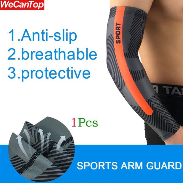 1Pcs Cooling Ice Silk Arm Sleeves - UV Sun Protection Arm GuardCompression Sleeves UPF 50+ for Women Men Youth Sports,Runing,Gym