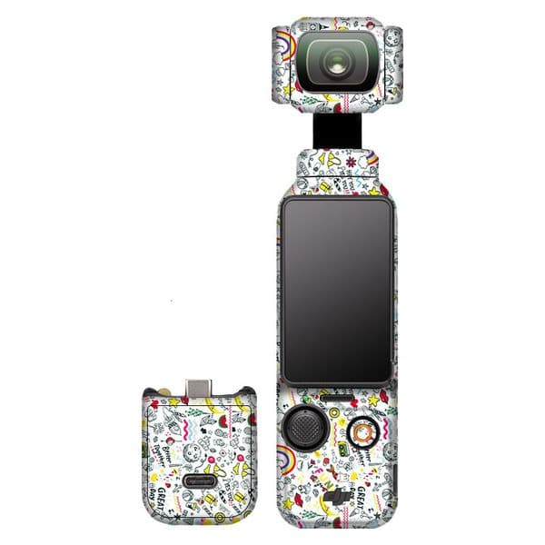 Suitable for DJI Pocket_3 seamless back adhesive skin sticker with full protective film
