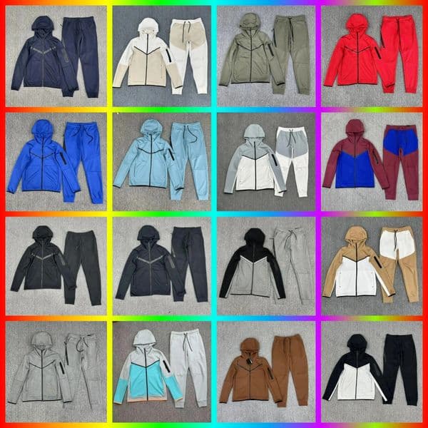 Mens Womens Nocta Hoodies Pants Tracksuits Jackets Tracksuit Tech fleece Full Zip Hooded Sweatshirt Loose Pants Man Black White Grey Techfleece asian size M-XXL