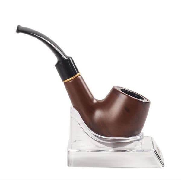 Smoking Pipes Small bakelite pipe, cut tobacco pipe, classic wood grain resin curved pipe