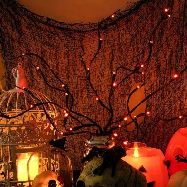 1pc Magical Tree Lamp Decoration Lights 20 LED Orange Willow Branch Lights For Party DIY String Garland Home Decorative Lights Z250710