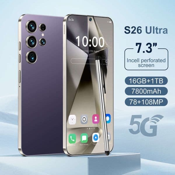 i15 i16 5G Smartphone S26 Ultra Brand New Phone 16+1T Android 7.3inch Exclusive