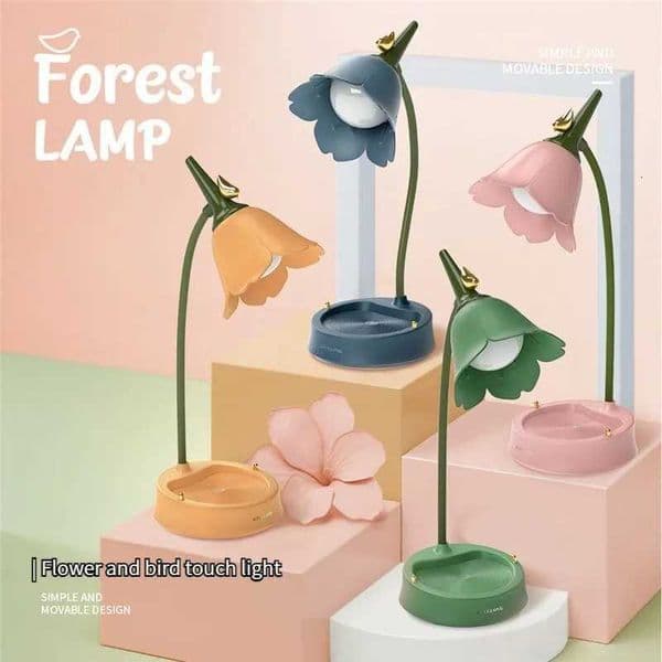 Rechargeable LED Table Lamp Adjustable Goose Shin Touch 3-speed Dimming Kids Reading Eye Care Indoor Decorative Night Lamp Gifts Z250710