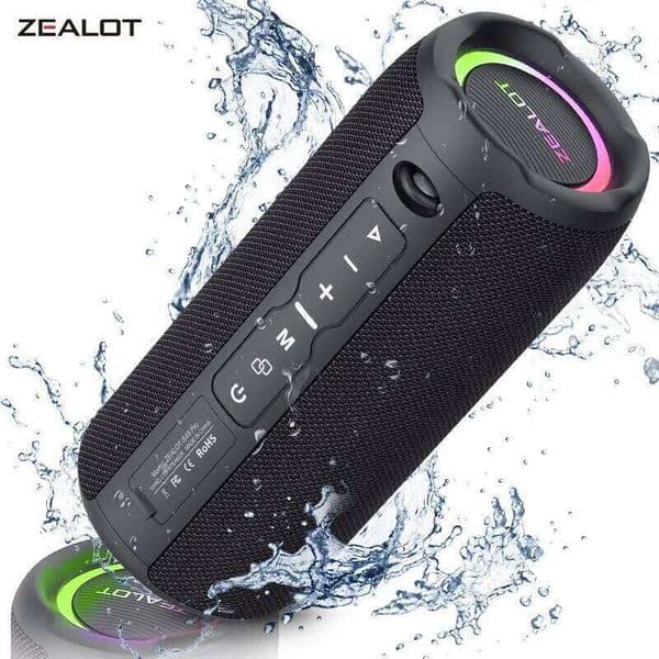 ZEALOT-S49PRO Portable Bluetooth 20W IPX6 Waterproof Powerful Sound Box Bass Boost Dual Pairing True Wireless Speaker