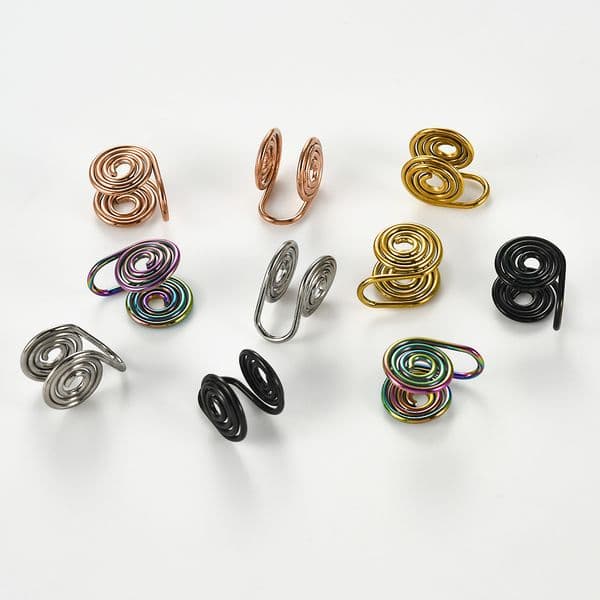 1Pair Stainless Steel Clip-On Keloid Scar Concealment Earrings Non Piercing Multicolor Pressure Earring Jewelry For Men Women