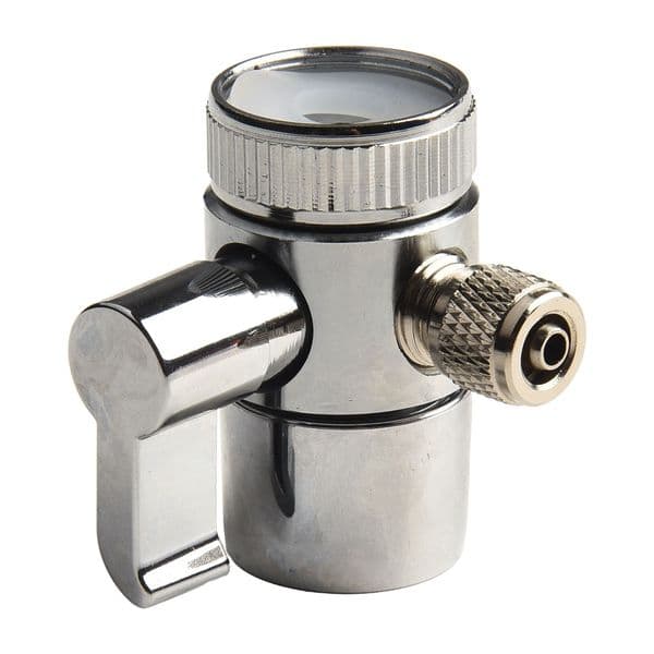 Brass Water Filter Faucet Replacement Parts Diverter Valve Ro System 1/4" Tube Connector Fittings Kitchen Faucet Diverter Valve