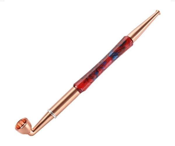 pipe DHL smoking set alloy cigarette pot cigarette bag old-fashioned double use dry tobacco pole silk gun spot