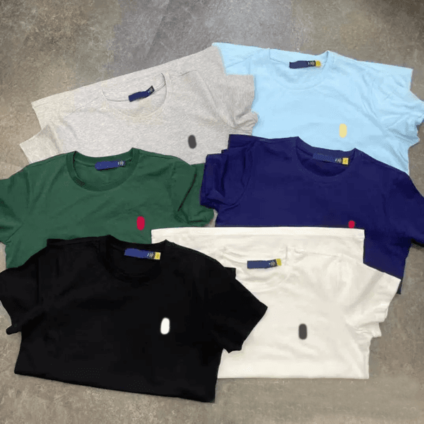 Summer Men's T-Shirts Short Sleeve Luxury Embroidered Cotton T-shirt High Street Breathable Short Sleeve