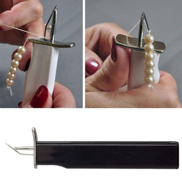 Beaded Thread Knotter Pearl Bracelet Necklace Beading Tool Bead Knotting Tool Beadwork Supplies Jewelry Crafting Tool