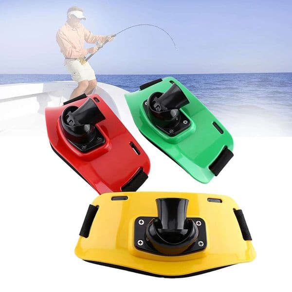 New 1Pc Stand Up Rotary Holder Back Padded Rod Fighting Fishing Belt Tool