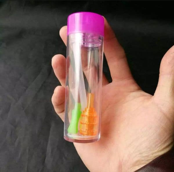 Rose red mini acrylic water hose to send accessories , Water pipes glass bongs hooakahs two functions for oil rigs glass bongs