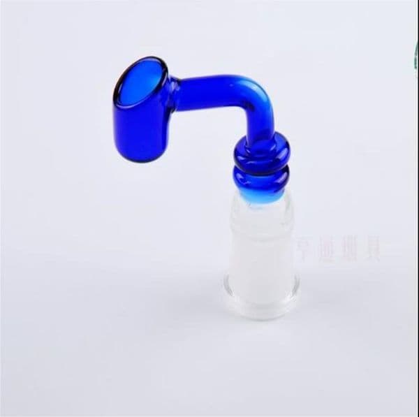 Glass Smoking Pipes Manufacture Hand-blown bongs Blue slanted small cup cigarette nail glass cigarette set