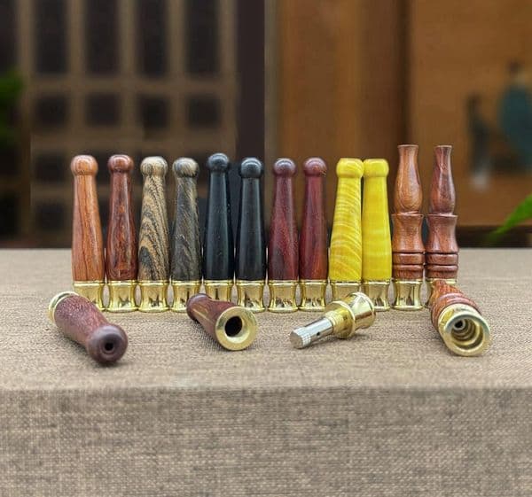 Smoking Pipes Red Sour Branch Plain Face Filter Cigarette Holder Solid Wood Short Style Cigarette Holder Thickness Three Purpose Male and Female Small Cigarette Rod
