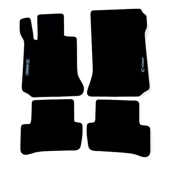 Car Floor Mats For Mercedes C Class W204 Velour Auto Liners Waterproof Black New