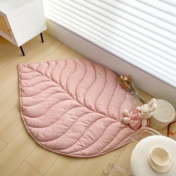 Creative Kid Room Play Mat Baby Climbing Pad Green Carpet Leaf Shaped 143107cm Nordic Home Dualuse Soft Quilt 250711