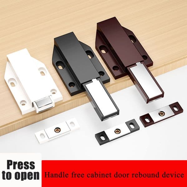 Magnetic Push to Open Latches Heavy Duty Touch Latch Catch Cabinet Door Hardware Touch Pressure Release Latch for Drawer