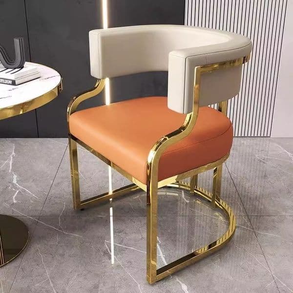 Negotiate reception chairs, high-end light luxury nail art, coffee shop, light luxury dining chairs, tea chairs, sofas, chairs