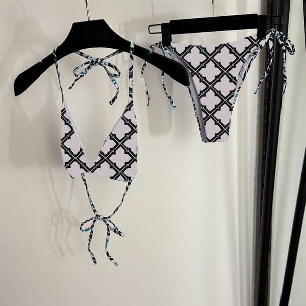 Lady Sexy Triangle Bikini Swimwear Backless Halter Bathing Suits Summer Beach Holiday Swimsuits