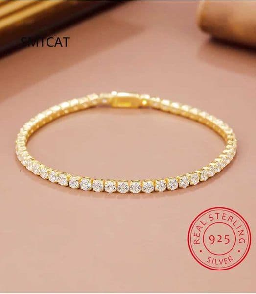 2mm Moissanite Tennis for Women Men 925 Sterling Silver Plated 18k Gold Hip Hop Chain Round Bubble Diamond s Z250711