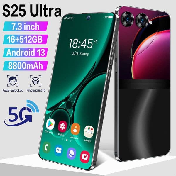 I15 I16 5G Mobile Phone S25 Ultra+ Android 16+512G Smartphone Ozon