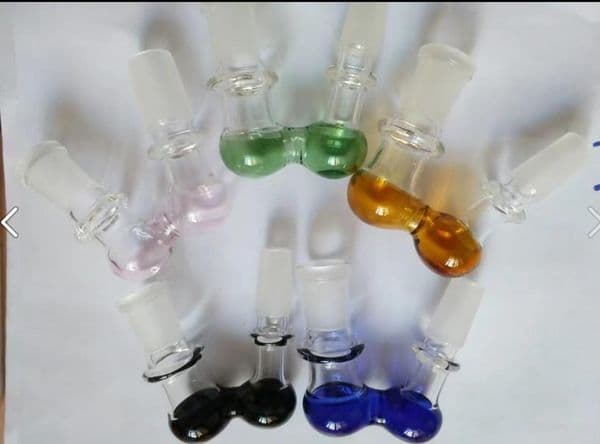 Mushroom Bifurcation Adapter , Wholesale Glass bongs Oil Burner Glass Pipes Water Pipe Oil Rigs Smoking Free Shipping