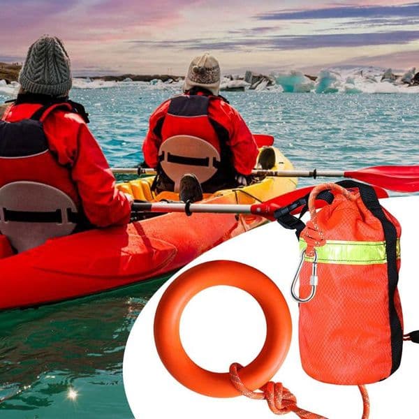 Throw Rope Water Rescue 16m Water Rescue Floating Rescue Ropes Tensile Strength Up 500kg Floating Safety Equipment With Hand