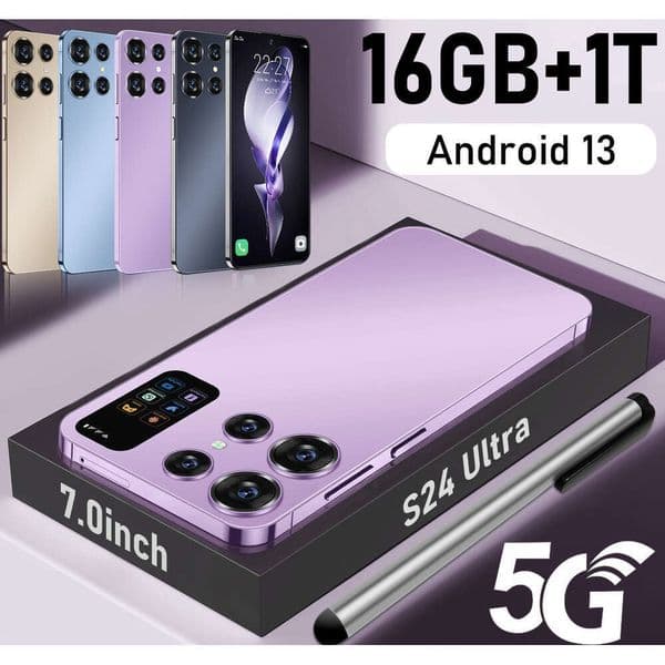 I15 I16 5G S24 Ultra Smartphone 7.0 Inch 16+1T Android Phone Shenzhen Jin