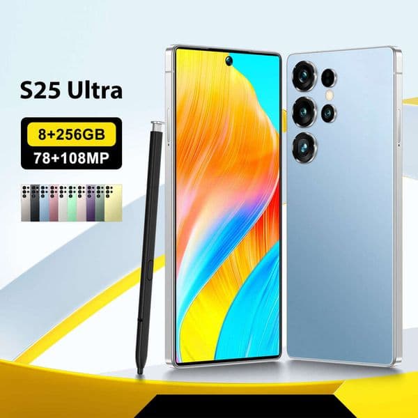 A2 I15 I16 5G Low Price S25 UlTRA Built-in Pen 3+16GB True 4G Network Android 10 Rubber Case 1:1 Smartphone