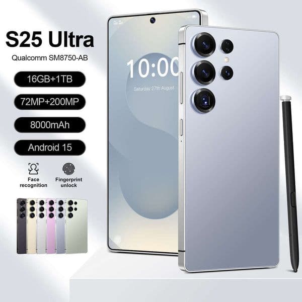 I15 I16 5G New 4G Mobile Phone 7.3inch S25 Ultra Smartphone 6+64GB Octa-Core Android 10