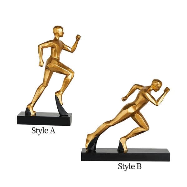 Runner Statue Home Decor,Modern Figurine,Abstract Art Sculpture for Office Bookshelf