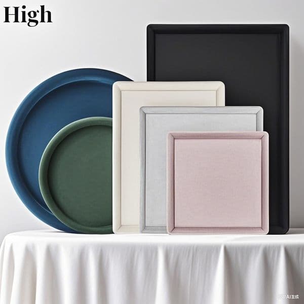 Cashmere Jewelry Display Tray Stackable Necklace Bracelet Ring Watch Drawer Showcase Jewelry Holder Dropshipping
