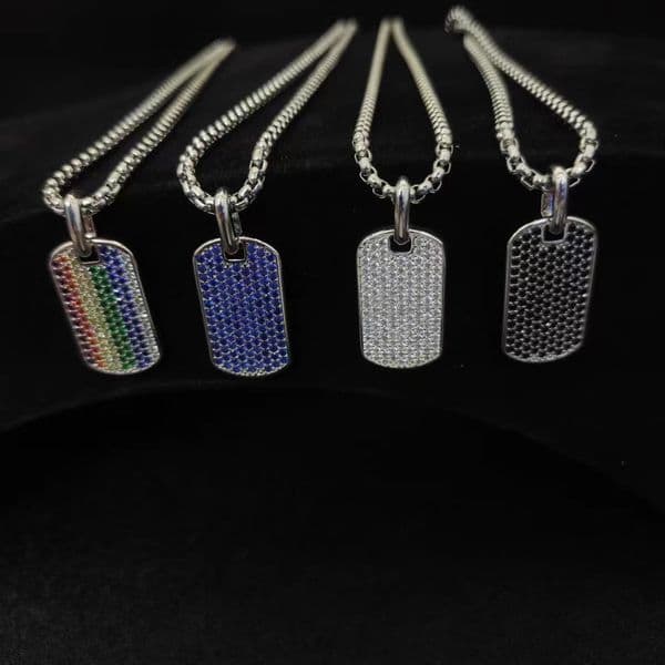 Luxury Diamond Necklace Designer Jewelry CLassic Necklace Fashion Stainless steeel silver plated for women mens gifts