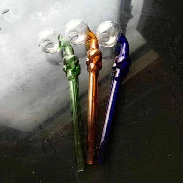 New color bones bent pot Wholesale Glass Bongs Accessories, Glass Water Pipe Smoking, Free Shipping