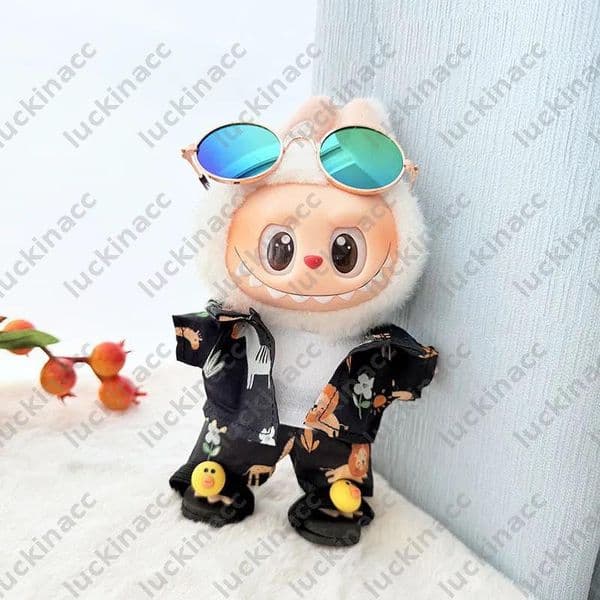 Summer Elements Doll Apparel Designer Labubu Clothing Handsome Sunglasses Labubu Outfit Multi Styles Dolls Apparels Lovely Doll Suit