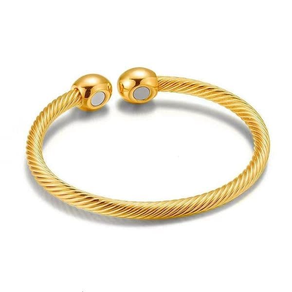 HOT New Steel Wire Magnetic Open Health Rose Gold Threaded Bracelet