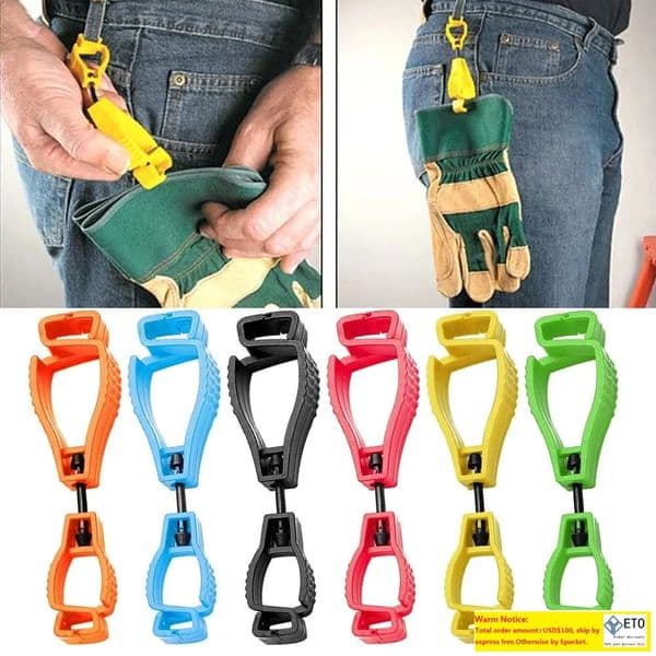 Multifunctional Hooks Glove Clip Holder Hanger Guard Labor Work Clamp Grabber Catcher Safety Work Tools LL
