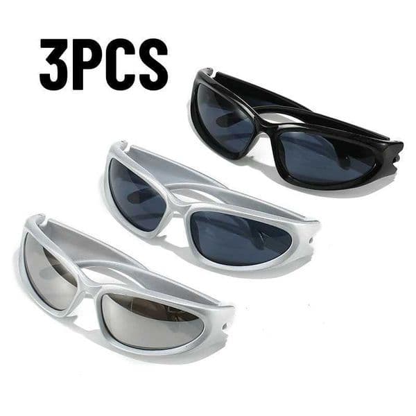 1/2/3pcs Fashionable Men and Women Sunglasses High-end Y2K Square Bicycle Glasses Resistant Sunglasses Outdoor Hiking Glasses UV400 XJ250714