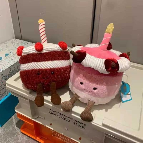 Game And Toy Game Stuff Animal And Toy 25Th Anniversary Orange Cake stuff animal Limited Plush Doll Home Desktop Ornaments Birthday Gift Pet Interactive 15Cm