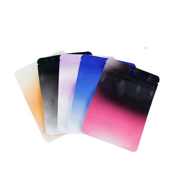 10.5x15cm Color Gradient Self seal Bags Plastic Mylar Pouch Reclosable Food Packaging Bag Jewelry Disply Storage 9.5