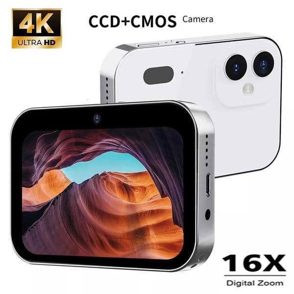 128Gb D6 4K Digital 1080P 64Mp CCD Camera Video Recorder With Touch Screen 16X Zoom Infrared Night Vision Vlog Camcorder Xj250715