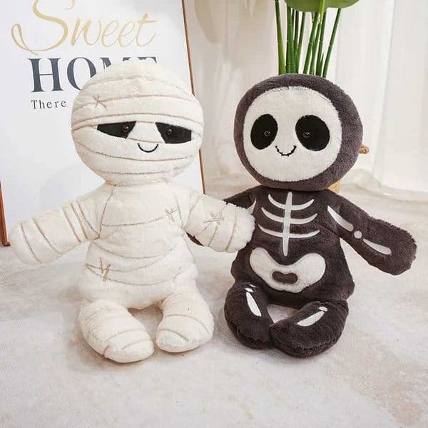 Halloween Creative Mummy Skull Man Plush Toy Ghost Doll Pendant Soft Stuffed Fun Holiday House Decoration Pendant Birthday Gift XJ250715