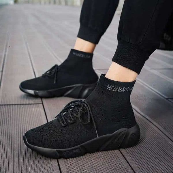 MWY Casual Shoes Men Sneakers Breathable Lace Up Mesh Socks Shoes zapatillas hombre Women Sports JoggingShoes Plus Size 35-47 Z250715