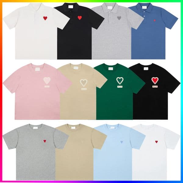 2025 Mens T-Shirts Designer Amily Short Sleeves luxury Amity T Shirt Fashion Men Women Casual Amii tshirt Man Polo Shirt Clothing