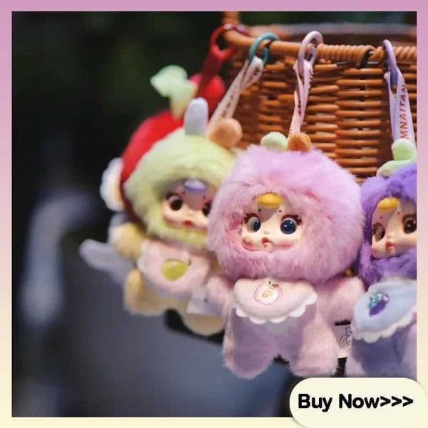 Mm Milk Candy Vitality Fruit Series Plush Blind Box Cartoon Keychain Backpack Pendant Surprise Mystery Box Toy Collection Gifts X250715