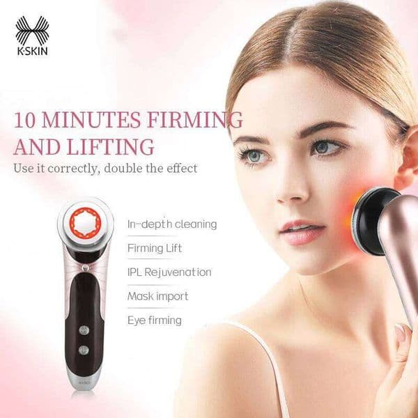 Sonic Ion Vibration Multifunction Facial Massager Care Therapy Tool For Skin Tightening Face Lifting Anti-Wrinkle Beauty