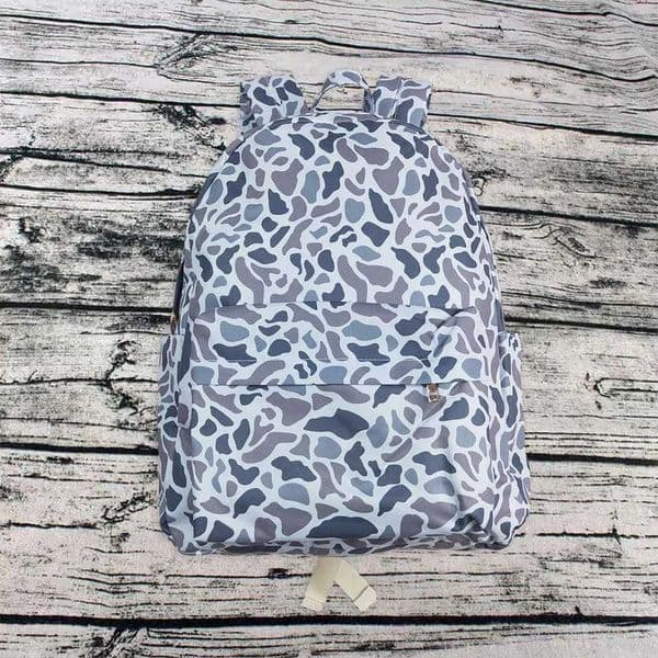 Toddler Outdoor Camo Gray Portable Kids School Bag Children Baby Boy Backpack Boutique Daypack X250715