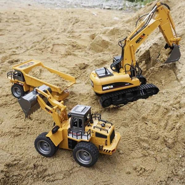 1 50 Scale Alloy Toys Die-cast Pattern Hydraulic Excavator Engineering Bulldozer Construction Car Boys Gifts W250715