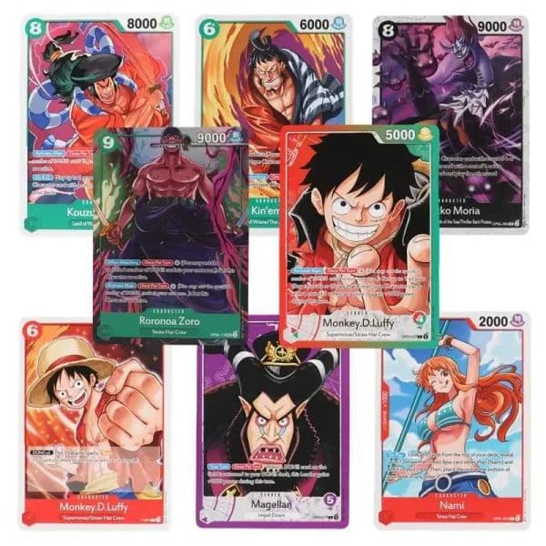 Wooden Puzzle 300Pcs ONE large puzzle PIECE Card TCG Op-05 Luffy Zoro Shanks Trading Collection Card For Children Gift Toys Tram Toy
