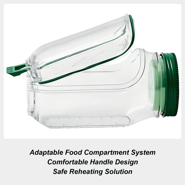 Plates Compartment Salad Box 600/150ml Double-layer Crisper Container Leakproof Breakfast Fruit Storage With Measurement Marks